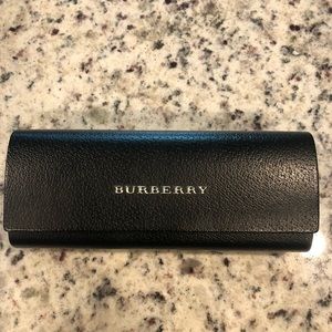 Burberry eyeglasses sunglasses case only. Black